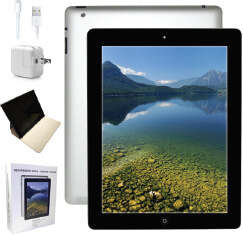 Apple iPad 4 16GB Wi-Fi Refurbished Black with 1 Year Warranty Retail Version #MD510LLA-ER